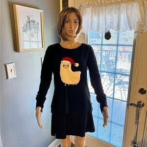Jane‎ + Delancey Christmas Llama Sweater SZ SM NWT